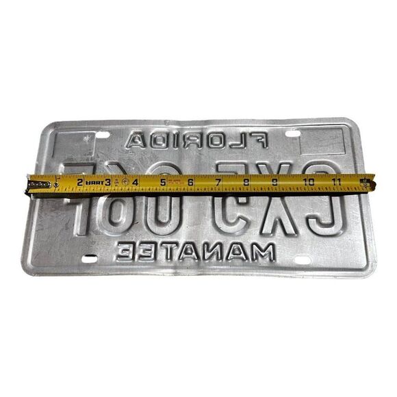 Vintage 1997 Florida manatee County License plate Original Tag CX5 06F Man Cave - Picture 3 of 3
